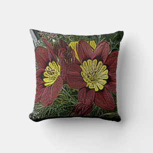 one off colourful modern flower contemporary cushion