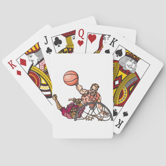 One On One Basketball Playing Cards (Back)
