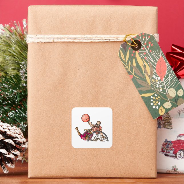One On One Basketball Square Sticker (Creator Uploaded)