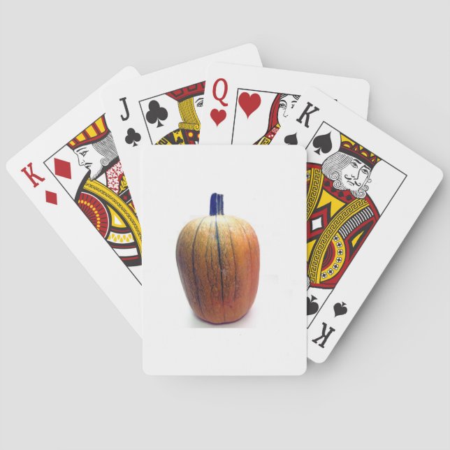 One Orange Pumpkin Playing Cards (Back)