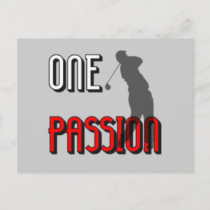 one passion golf postcard