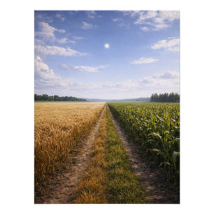 One Path Forward – Minimalist Symbolic Landscape Poster