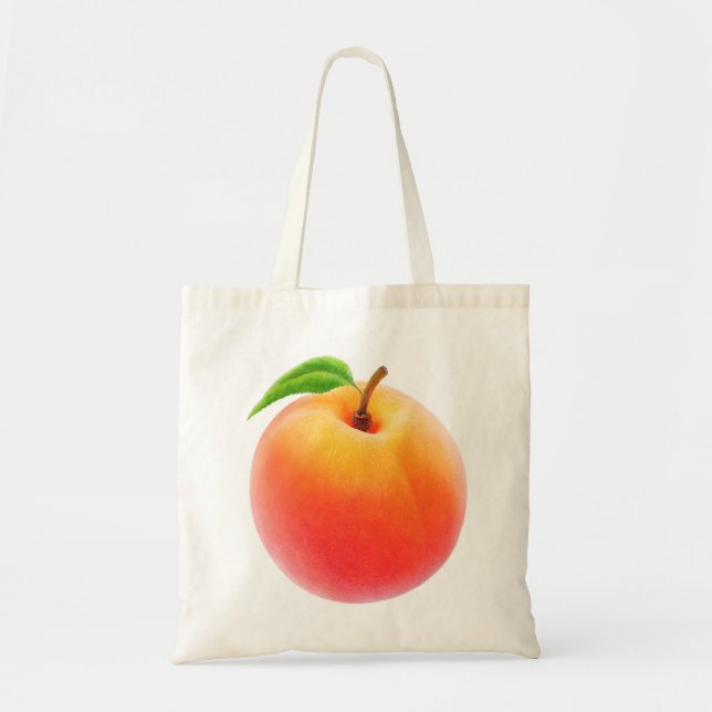 One peach tote bag (Front)
