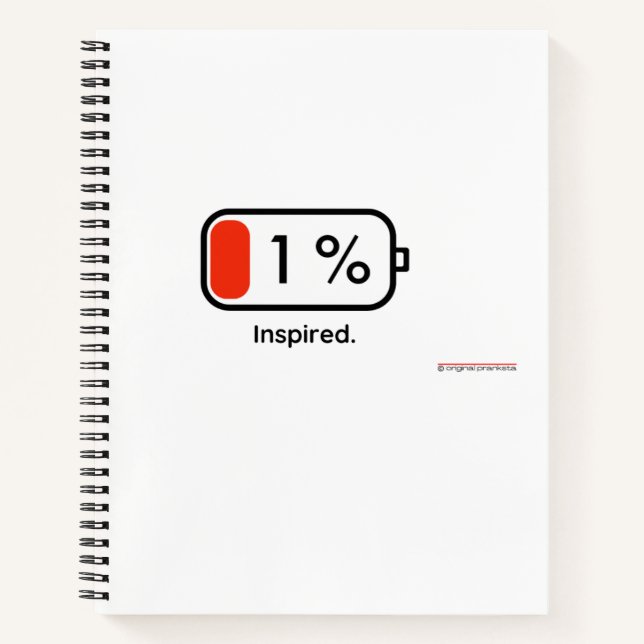 One Percent Inspired - Notebook (Front)
