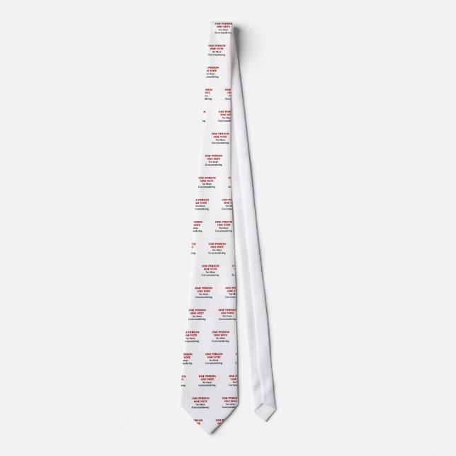 One Person One Vote, No More Gerrymandering Tie (Front)