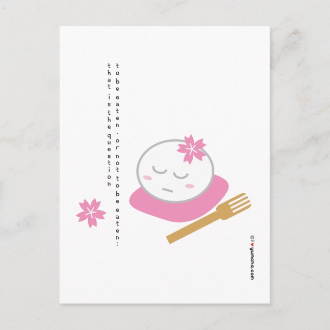 One Philosophical Mochi Postcard (Front)