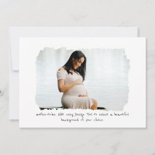 One Photo Frame Overlay Gender Neutral Pregnancy Announcement