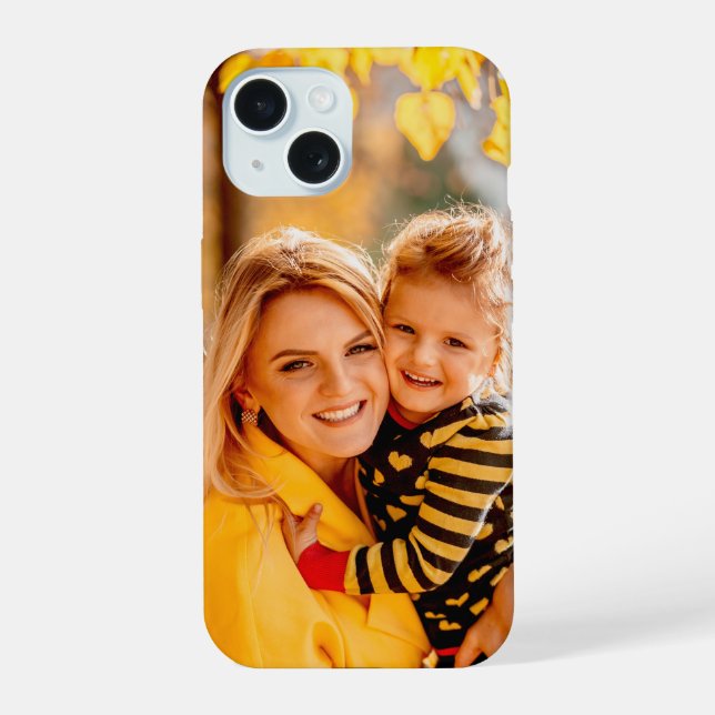 One Photo Full Image Memory Keepsake iPhone 15 Case (Back)