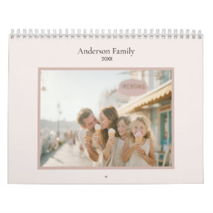 One photo per Month Family Photo Calendar