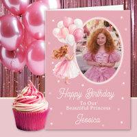 One Photo Redhead Princess And Balloons Birthday