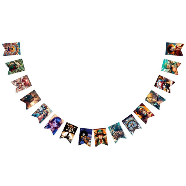 One Piece Anime Party Bunting Flags (All)