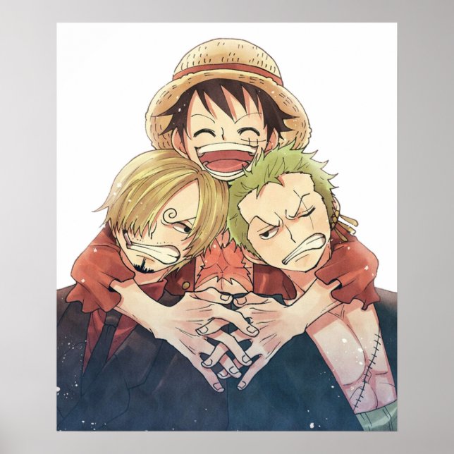 One Piece Luffy Zoro and Sanji  Poster (Front)