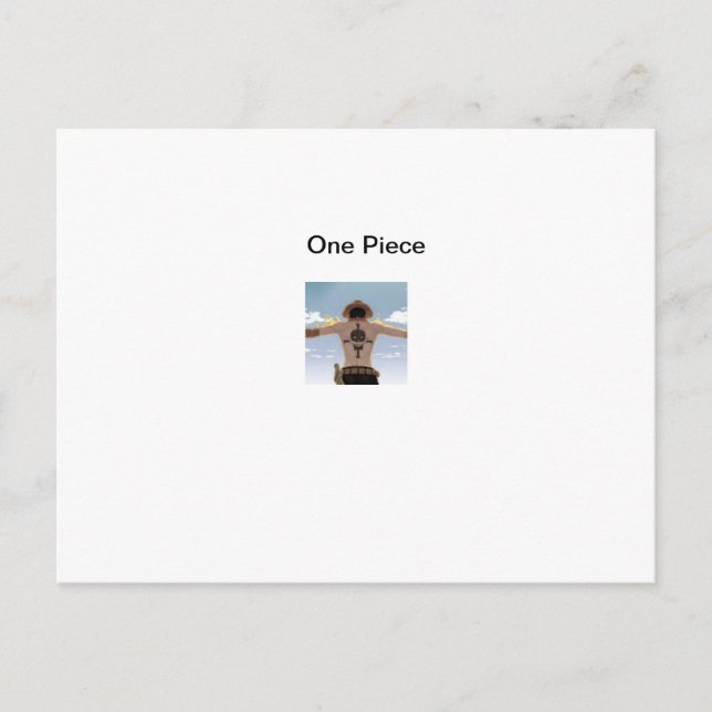 One Piece special customisation Postcard (Front)