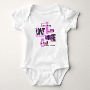 One-piece with a message of life. baby bodysuit
