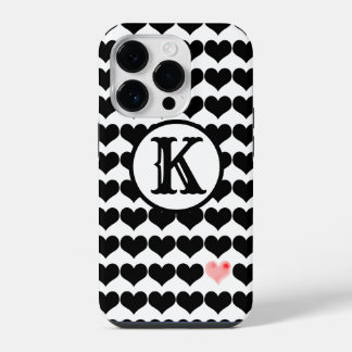 One Pink Heart (initial) iPhone 14 Pro Case