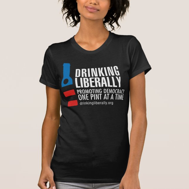 One Pint Women's Black T-Shirt (Front)