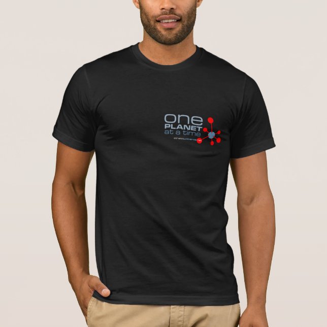 One Planet Basic Black T-Shirt (Front)