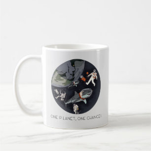One Planet One Chance - Earth Day(Cartoon Texture) Coffee Mug