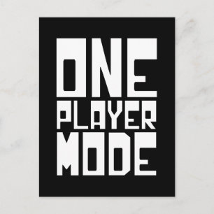 ONE PLAYER MODE POSTCARD