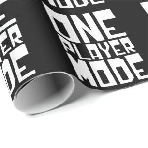 ONE PLAYER MODE WRAPPING PAPER