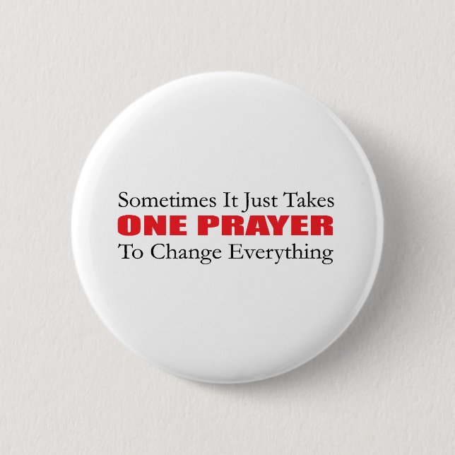 One Prayer Button (Front)