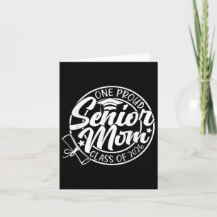 One Proud Senior Mum Cl Of 2026 Graduation Leopard Card