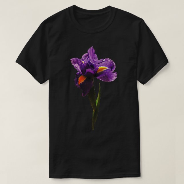 One Purple Iris T-Shirt (Design Front)