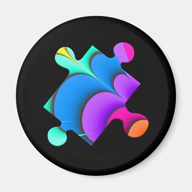 One Puzzle Piece Magnet (Front)