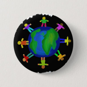 One Race - Anti Racism 6 Cm Round Badge