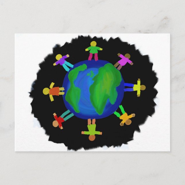 One Race - Anti Racism Postcard (Front)