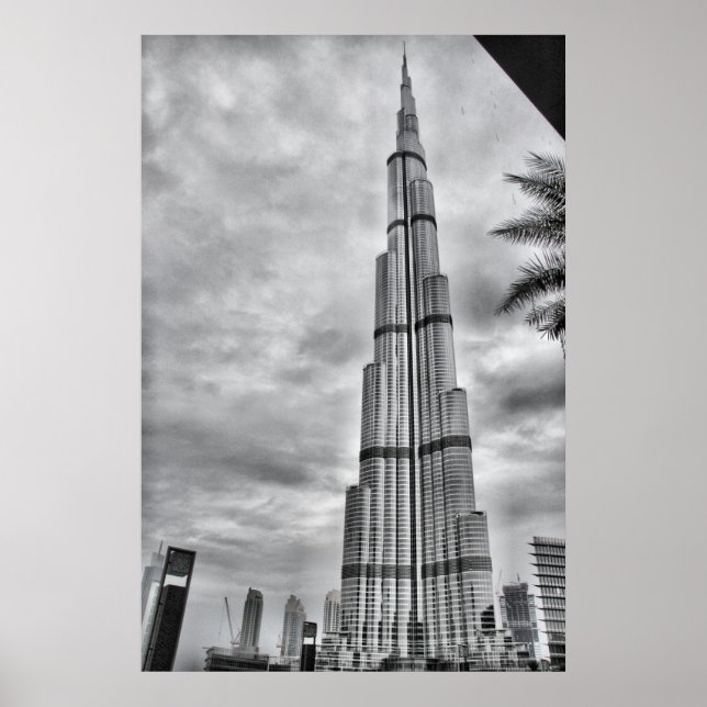 One Rainy day at Burj Khalifa Poster (Front)