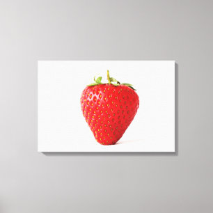 One Red Strawberry 24x16 (60x40cm) waccnm Canvas Print