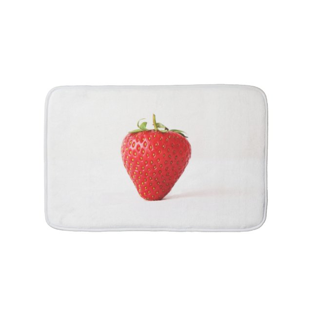 One Red Strawberry bmcnm Bath Mat (Front)