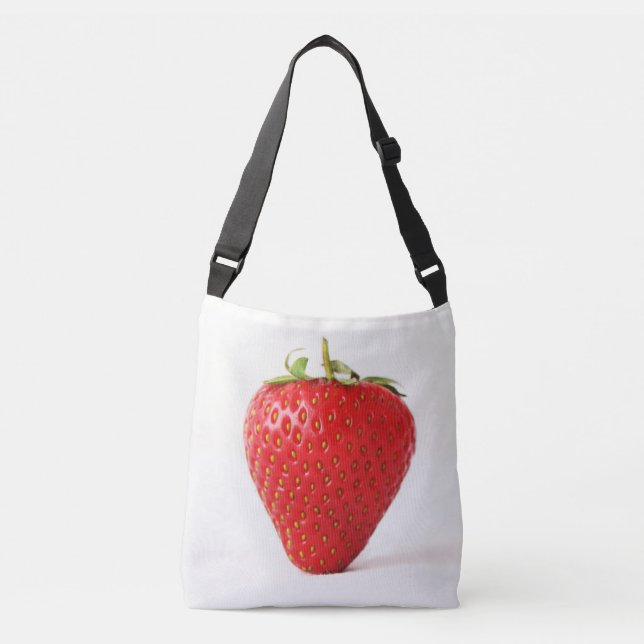 One Red Strawberry cbbcnm Crossbody Bag (Front)