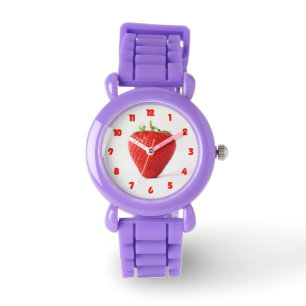 One Red Strawberry Fat Red Numbers Kids Watch
