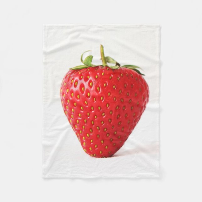 One Red Strawberry fbcna Fleece Blanket (Front)