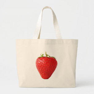 One Red Strawberry jtcn Large Tote Bag