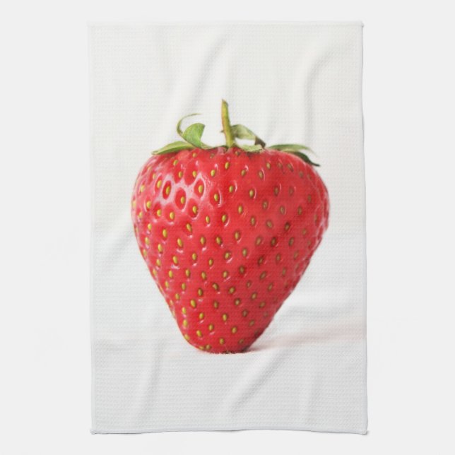One Red Strawberry ktcna Tea Towel (Vertical)