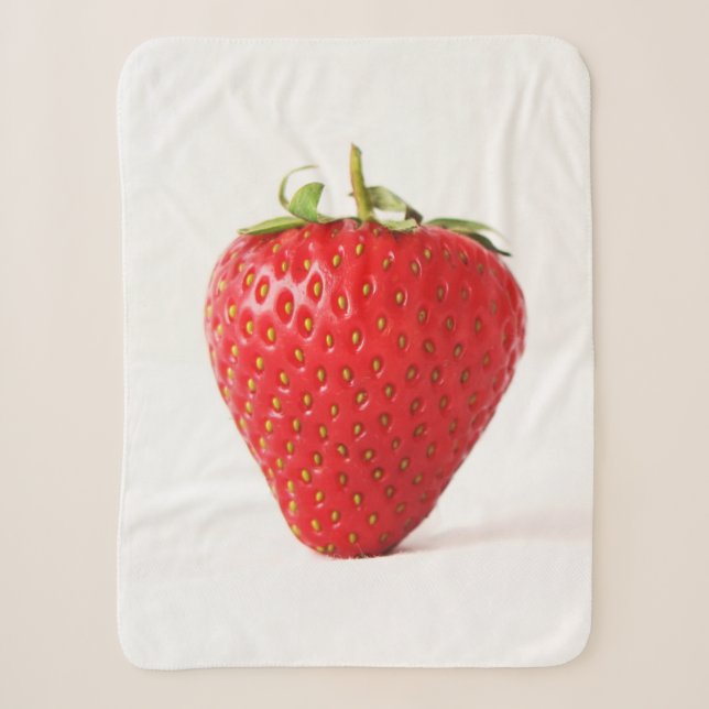 One Red Strawberry sbcna Sherpa Blanket (Front)