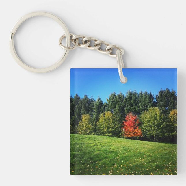 One Red Tree Key Ring (Front)