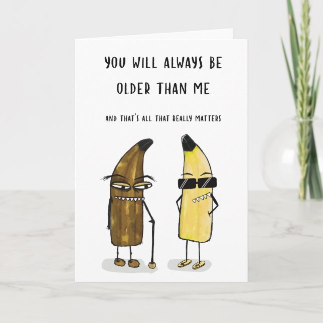 One Ripe Old Birthday Card (Front)