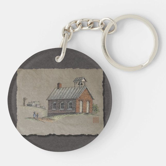 One Room School Key Ring (Back)