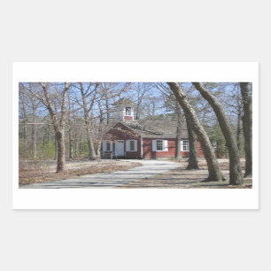 One Room Schoolhouse Rectangular Sticker