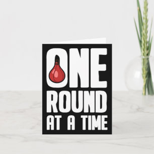 One Round At A Time Boxing Gloves - Boxer Card