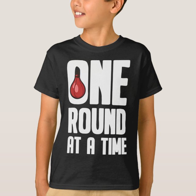 One Round At A Time Boxing Gloves - Boxer  T-Shirt (Front)