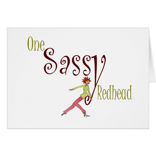 One Sassy Redhead (Front Horizontal)
