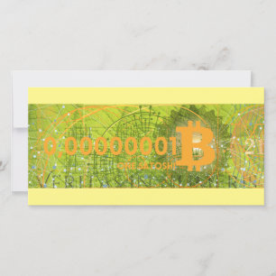One Satoshi Thank You Card