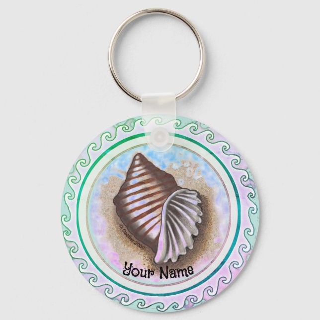 One seashell  key ring (Front)