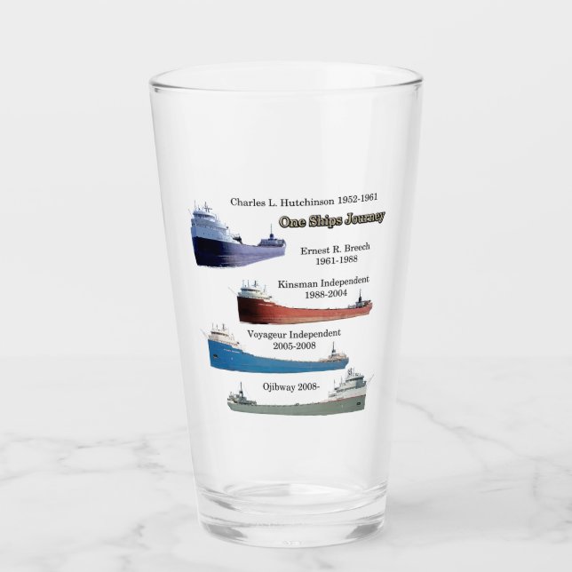 One Ships Journey glass (Front)