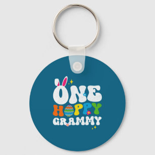 One Shirt Hoppy Grammy Bunny Easter Day Key Ring